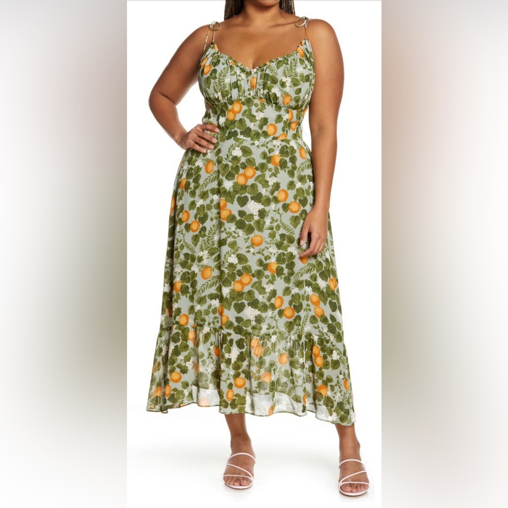 Reformation Embry Floral Print Sleeveless Dress